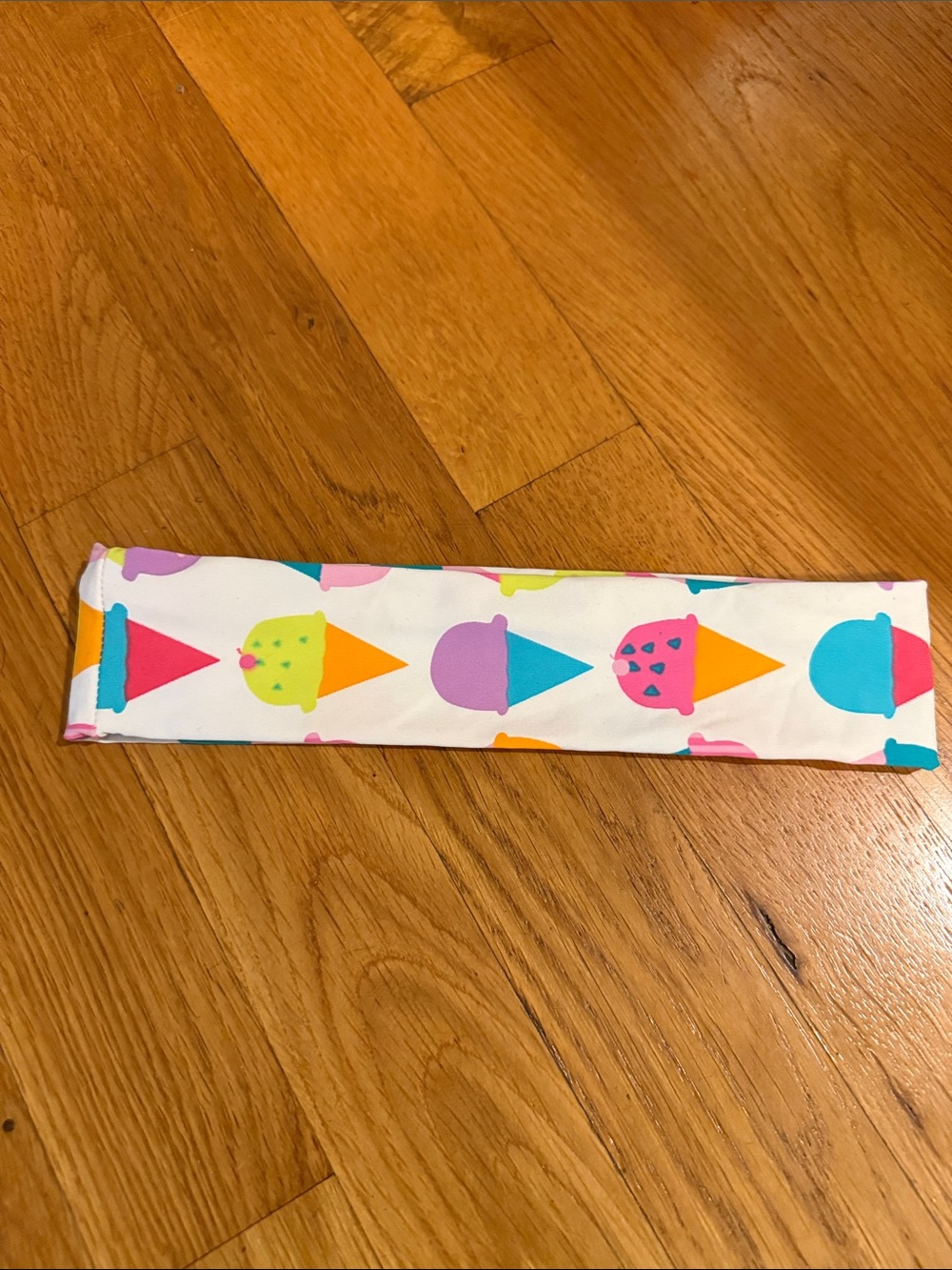 Bright Ice Cream Print Headband